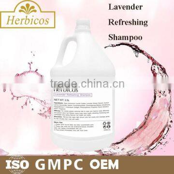 High Quality Organic Hair Shampoo/Lavender Refreshing Shampoo 3.78L