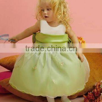 Design Little Baby Sleevless Ankle Length Custom Made Vestidos Flower Girl for Wedding FG043 girl party wear dress