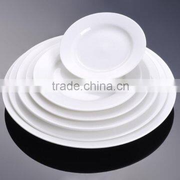 7 Inch Round White Color Graceful Design Porcelain Plates Dishes For Hotel And Restaurant photo-5