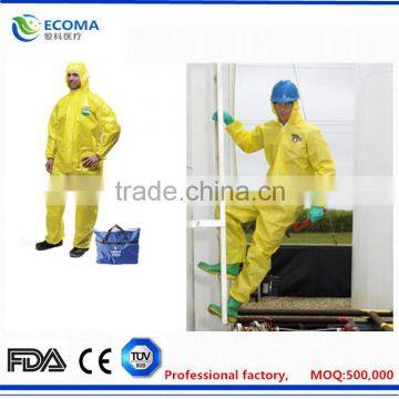 Lightweight Multi-Ply Latex Free, Regular/Large, Yellow (Pack of 50) Fluid Resistant Isolation Gowns