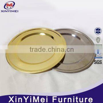 Manufacturer golden restaurant plate