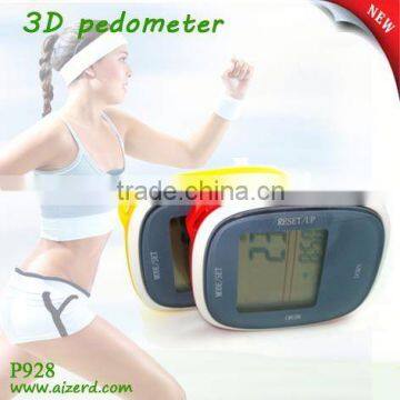 high precision lcd display 3d sensor pedometer.
