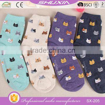 SX-205 low price bulk wholesale cotton knitted women china sock wholesale lady five toe socks yoga socks factory manufacturers