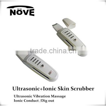 USA Market Most Popular Ultrasonic EMS Ion Skin Scrubber Microcurrent Ultrasonic Skin Scrubber