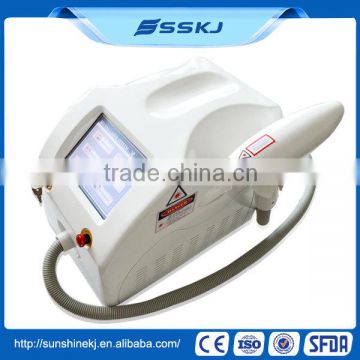 Hot selling 1064nm&532nm portable tattoo removal nd yag q-switch