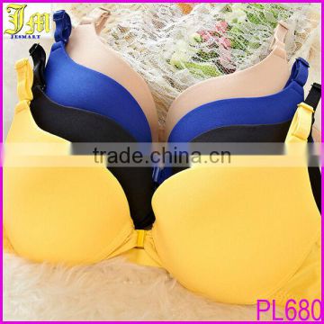 Hot Sexy Girls Adjustable Push Up Bra Candy Color Sexy Young Ladies Front Button Bra 2014 Summer underwear Wholesale