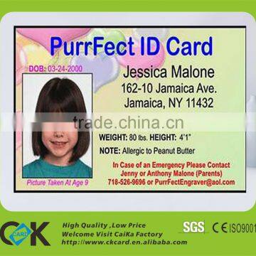 Free design! Eco-friendly plastic ID card printing in promotion