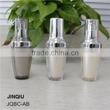 30ML aluminum cosmetic PETG bottles,18mm luxury liquid cream pump sprayer bottle, plastic bottle for lotion