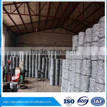 Hot sale 2016 BWG14 double galvanized barbed wire