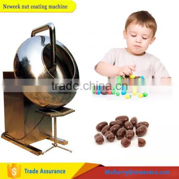 Neweek small food processing nut flavor chocolate chips coating machine