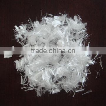 raw white 18mm pp staple fiber concrete fiber