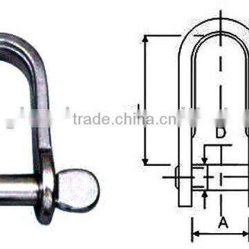 Stainless steel flat shackle(Marine hardware)