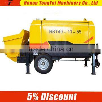 china electric concrete truck mixer pump