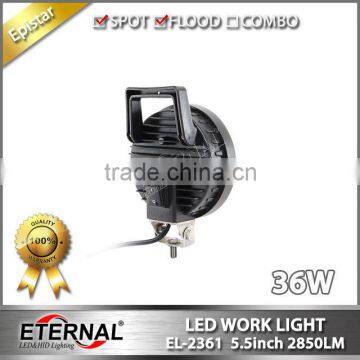 36W 5.5" Car Led Work Light Super Bright Automotive Vehicles off Road Equipment Portable Led Lamp