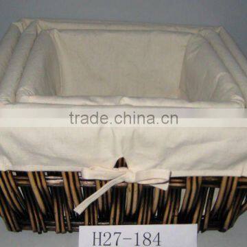 Willow Storage Basket For Food