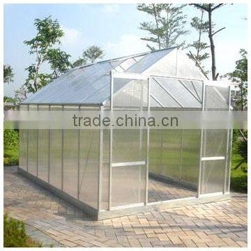 Aluminum frame polycarbonate sheet greenhouse HX66126-5