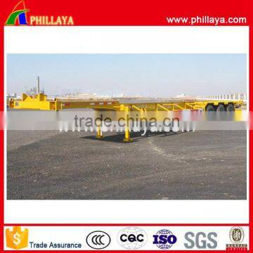 Cheap Price Tri Axles 20ft 40ft Container Skeletal Trailer Price in India photo-5