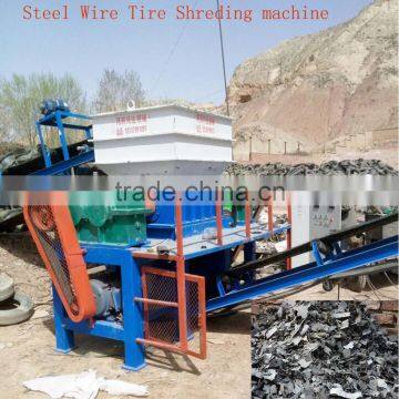 scrap tire slicing machine for crushing rubber granules