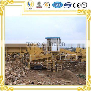 China produce easy to use truck mounted mobile jaw crushing plant