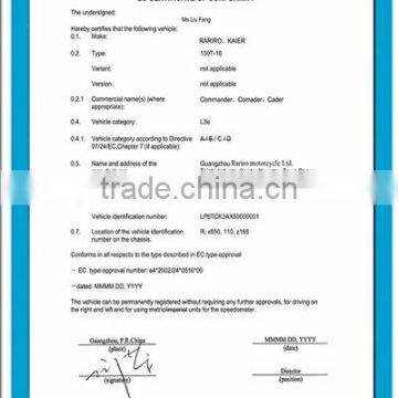 EEC approved  scooter 150T-18