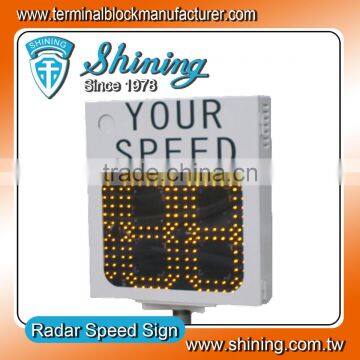 Steel Case 18 Inch LED Light Traffic Radar Speed Display