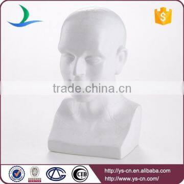 Home products the man's head statue white ceramic home decor