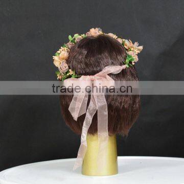 Golden Fiberglass Head Mannequin Display For Wig photo-5
