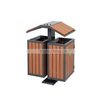 Good Quality Outdoor Wooden Plastic Composite WPC Wastebins