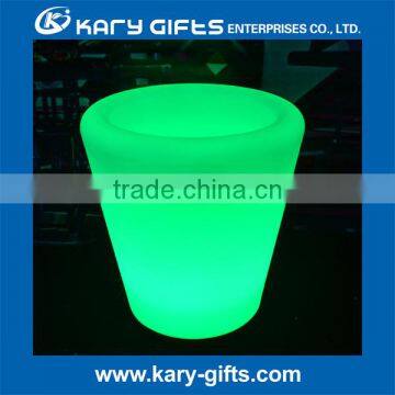 Guangdong Factory flower pot plastic lighted outdoor garden led flower pots