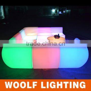 Popular Modern Hotel Leisure LED Light Up Sofa Furniture photo-5