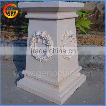 Fiberstone flower pot stand wedding flower pillar