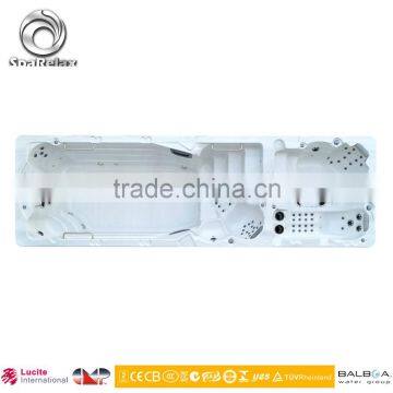 China Outdoor 8 Person Led Pool and Spa With Swim Spa Step (SRP-660) photo-2