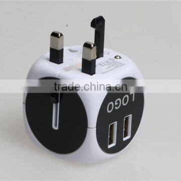 Hot Sell Plug Univeral Travel Double Usb Adapter World Travel Adaptor Multipurpose Plug Travel Adapter With Usb photo-6