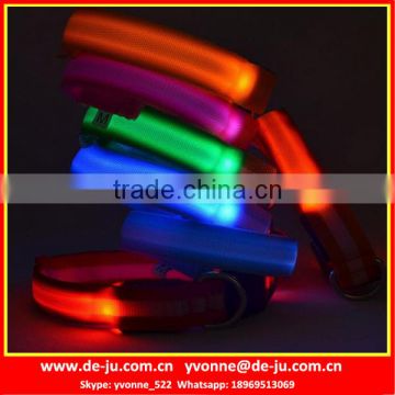 Battery Control Colorful LED Glow Pet Collars