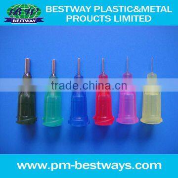 Screw Plastic Seat High Precision Dispensing Needle /Glue Dispenser Tip For Dispensing Barrel