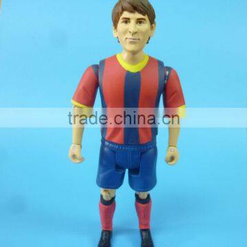 Custom soccer action figures,Plastic soccer player action figure,OEM plastic footbal player action figure