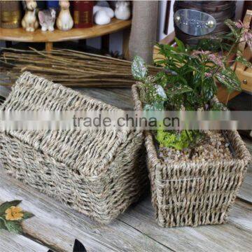 Handmade Decorate Wicker Flower Basket photo-4