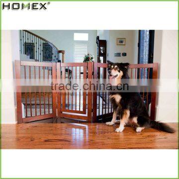Easy Stop Walk Dog Fence Dog Gate in Soild Wood Homex_BSCI Factory