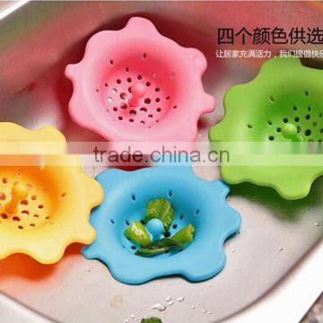 Flower design kitchen/bathroom sink strainer