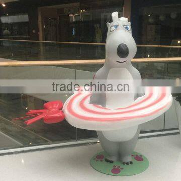 Fiberglass Bear Statue With Lollipop photo-3