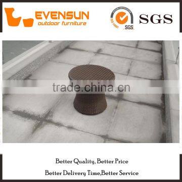 Coffee Shop PE Rattan Table For Stackable Garden Set photo-2