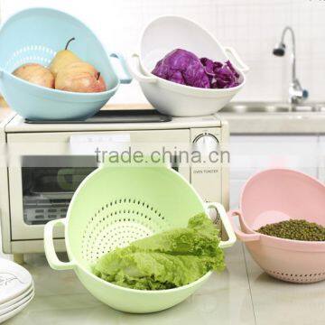 Super Practical Creative Fashion Plastic Wash Rice Colander Strainer Sieve Bright Kitchen Plastic Drain Vegetable Basket photo-4