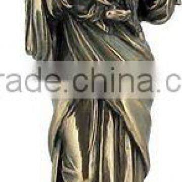 Home Decoration Metal Crafts Bronze Mary and Baby Jesus Statue for Sale photo-4