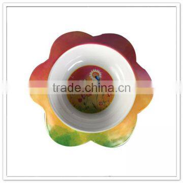 New 2016 Sunflower Printing Children Safety Top Grade Plastic Melamine Promotion Bowl photo-2