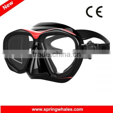 Silicone CustomizableTempered Glass free diving mask(MK-200)