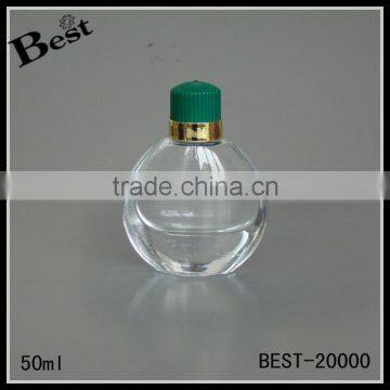 cosmetic packaging promotion clear light bulb fragrance perfume bottle glass 50ml green cap china suppliers