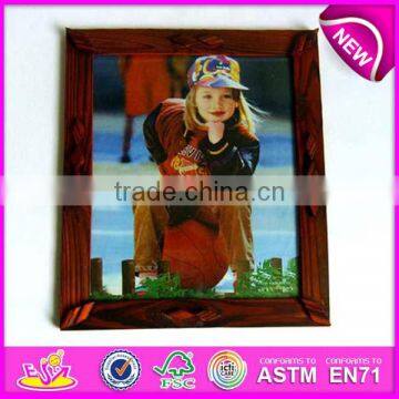 Top New wooden picture frame for kids,wooden toy image frame for children,wooden Home decoration picture frame toy WJ276860