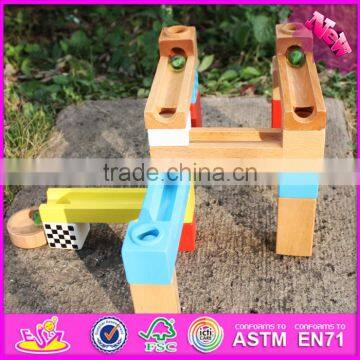 2016 New Design Building Blocks Funny Children Wooden Marble Run Toys W13A126 photo-6