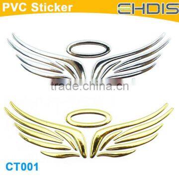 new car beauty product custom decal sticker car logo wings