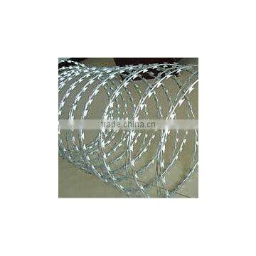 Plastic Anti Rust Razor Barbed Wire Factory Price